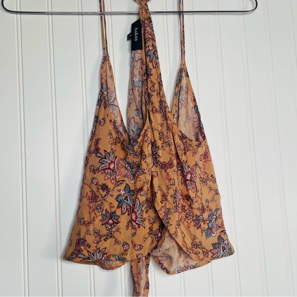 Aakaa Paisley Boho Wrap Skirt Crop Top Set - Picture 4 of 10